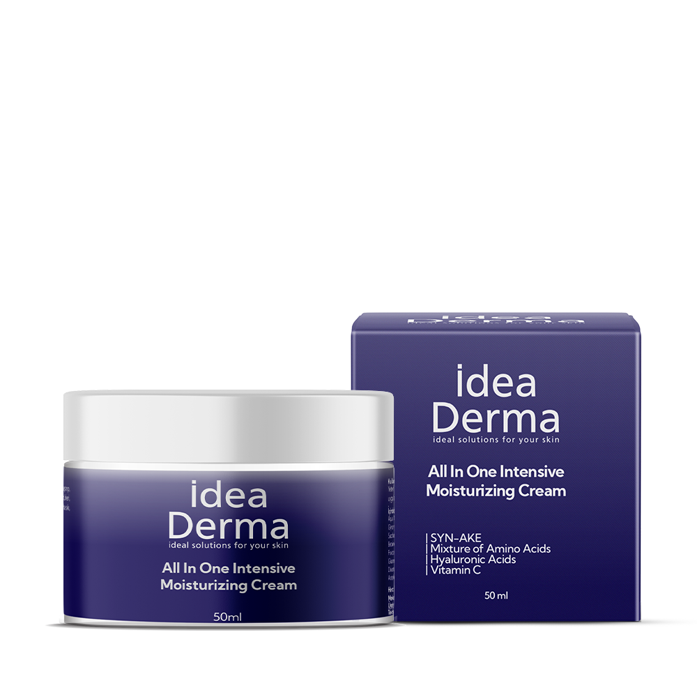 İdea Derma All In One 50 ml kavanoz ve kutusunun gerçek ön yüz fotoğrafı